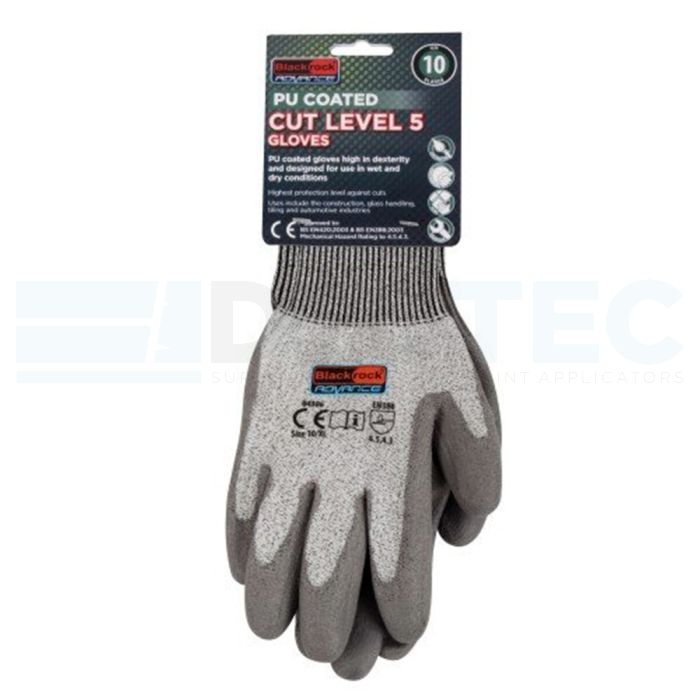 PU Coated Cut Level 5 Gloves Size 8 Medium