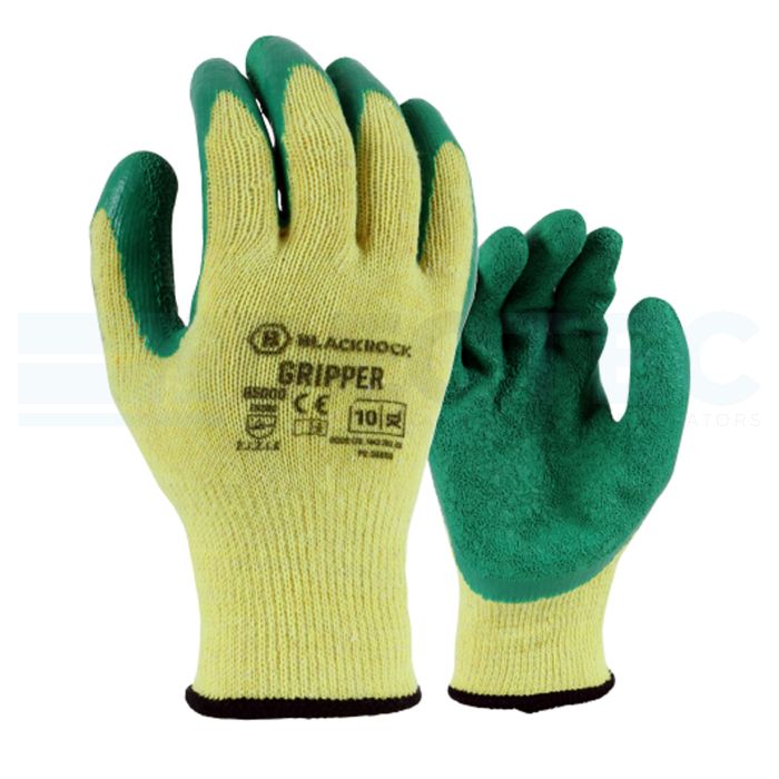 Green Latex Gripper Gloves