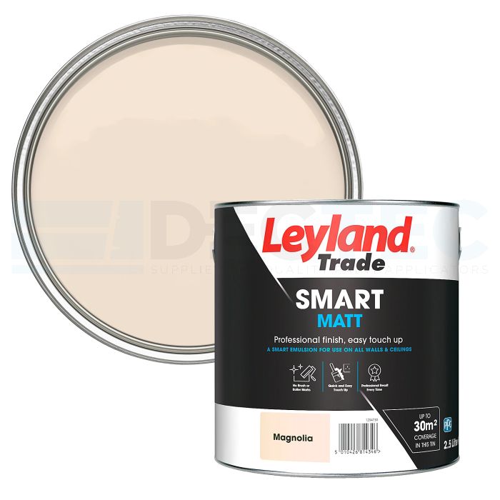 Leyland Trade Smart Matt Magnolia 5 Ltr