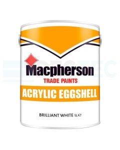 Machperson Brilliant White Acrylic Eggshell Eggshell 5 Litre