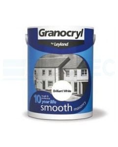Granocryl Smooth masonry Paint Brilliant White 2.5ltr